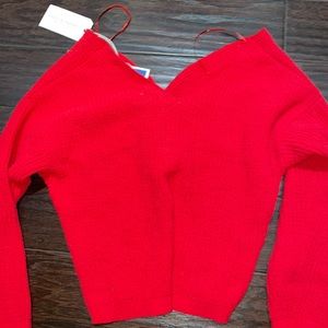 Red sweater new with tags